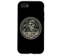 Carcasa para iPhone SE (2020) / 7/8 Oh Mira! Nadie Da Una Mierda Divertido Esqueleto Binoculares Humor