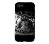 Carcasa para iPhone SE (2020) / 7/8 Orangután con Gafas de Sol y Mono Bebida de Coco