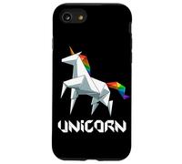 Carcasa para iPhone SE (2020) / 7/8 Origami Japonés Unicornio Origami Arcoíris