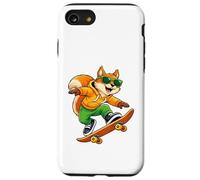 Carcasa para iPhone SE (2020) / 7/8 Patineta Squirrel Riding Skateboard Skater Gráfico