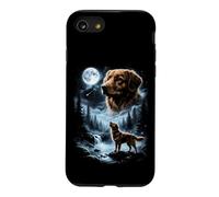 Carcasa para iPhone SE (2020) / 7/8 Pato de Nueva Escocia Tolling Retriever Aullando a la Luna 90