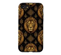 Carcasa para iPhone SE (2020) / 7/8 Patrón de Cabeza de león Igbo ISI AGU - Patrimonio y Cultura nigeriana