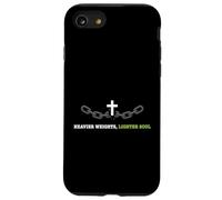 Carcasa para iPhone SE (2020) / 7/8 Pesos más Pesados más Ligero Alma Cristiana fe Fitness Atleta
