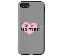 Carcasa para iPhone SE (2020) / 7/8 Piensa en Positivo Corazón Rosa Minimalista Motivacional