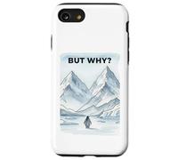Carcasa para iPhone SE (2020) / 7/8 Pingüino Solitario marchando hacia la montaña desorientado, Pero por qué