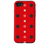 Carcasa para iPhone SE (2020) / 7/8 Pink & Red Black Polka Dot Ladybug Cute Lady Bug Polka Dots
