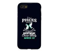 Carcasa para iPhone SE (2020) / 7/8 Piscis Signo del Zodiaco Marzo 08 para Mujeres Hombres Fiesta de cumpleaños