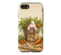 Carcasa para iPhone SE (2020) / 7/8 Plantas Jardinero Botánico Floral Divertido Conejo Kawaii Zanahoria
