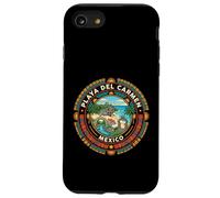 Carcasa para iPhone SE (2020) / 7/8 Playa del Carmen México Round Travel Souvenir Turista Regalo