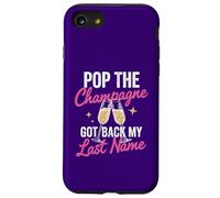 Carcasa para iPhone SE (2020) / 7/8 Pop The Champagne recuperó mi Apellido Divorcio Celebración
