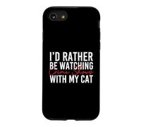 Carcasa para iPhone SE (2020) / 7/8 Prefiero Estar Viendo programas de Crimen con mi Gato - Misterio