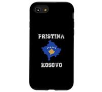 Carcasa para iPhone SE (2020) / 7/8 Pristina Kosovo Vintage Kosovo Bandera Mapa Diseño