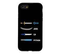 Carcasa para iPhone SE (2020) / 7/8 Programador Arma Diciendo Plus Plus Java Sharp Python
