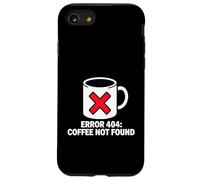 Carcasa para iPhone SE (2020) / 7/8 Programmer Coder Error 404 Coffee Not Found Tech