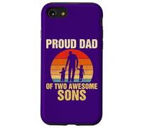 Carcasa para iPhone SE (2020) / 7/8 Proud Dad of Two Awesome Sons Dad of 2 Two Boys Best Padre
