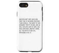 Carcasa para iPhone SE (2020) / 7/8 Proverbios 31:10-12 ¿Una Esposa excelente Que Puede Encontrar?
