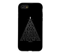 Carcasa para iPhone SE (2020) / 7/8 Psalms 23 Though I Walk Through The Valley - German Bible