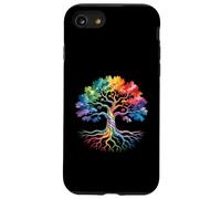 Carcasa para iPhone SE (2020) / 7/8 Rainbow Trees Life LGBTQ Lesbianas Orgullo Gay Bandera Aliado