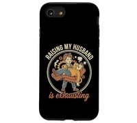 Carcasa para iPhone SE (2020) / 7/8 Raising My Husband Is Exhausting Funny Wife Retro