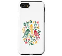 Carcasa para iPhone SE (2020) / 7/8 Rasta Reggae Roots Three Birds Jamaica Folk Art Floral