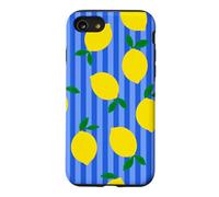 Carcasa para iPhone SE (2020) / 7/8 Rayas Azul Limón Minimalista Preppy Estética Verano