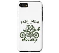 Carcasa para iPhone SE (2020) / 7/8 Rebel Mom Society Racoon Riding Bike Funny Día de la Madre