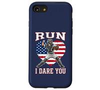 Carcasa para iPhone SE (2020) / 7/8 Receptor de béisbol Vintage Run I Dare You, Divertido para niños
