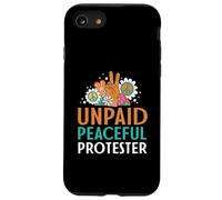 Carcasa para iPhone SE (2020) / 7/8 Retro Peace Sign Flowers Groovy Unpaid Peaceful Protester