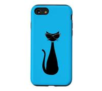 Carcasa para iPhone SE (2020) / 7/8 Retro Vintage Mod Atomic Black Cat Eye Gafas Rockabilly