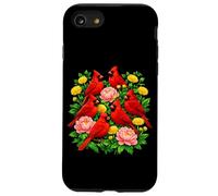 Carcasa para iPhone SE (2020) / 7/8 Rojo Cardenal Pájaros Flores Primavera Aves Observación De