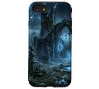 Carcasa para iPhone SE (2020) / 7/8 Ruinas góticas, Lluvia de meteoritos, diseño de fantasía Celestial
