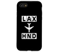 Carcasa para iPhone SE (2020) / 7/8 Ruta de avión LAX a HND Los Ángeles Tokio