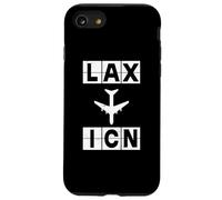 Carcasa para iPhone SE (2020) / 7/8 Ruta de avión LAX a ICN Los Ángeles Seúl