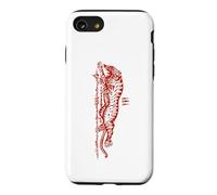 Carcasa para iPhone SE (2020) / 7/8 Sak Yant Suea Krajone Tigre Saltando Tatuaje Tailandia