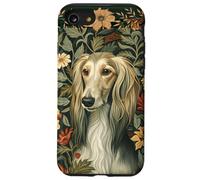 Carcasa para iPhone SE (2020) / 7/8 Saluki Perro Sabueso en jardín Floral Vintage
