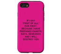 Carcasa para iPhone SE (2020) / 7/8 Si Digo en Primer Lugar Funny Phrase Sarcasmo Broma Preparación