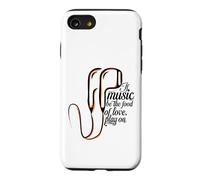 Carcasa para iPhone SE (2020) / 7/8 Si la música es el alimento del Amor, Reproduce con Auriculares