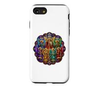 Carcasa para iPhone SE (2020) / 7/8 Siete Arcángeles Ángeles Grupo Arte Gótico Catedral Mosaico Arte
