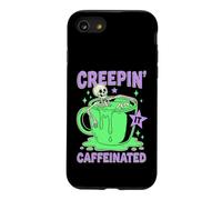 Carcasa para iPhone SE (2020) / 7/8 Skeleton Coffee Humor Creepin’ Caffeinated Caffeine Lover