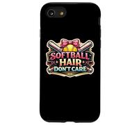 Carcasa para iPhone SE (2020) / 7/8 Softball Hair Don't Care Funny Girl Player Coach Fan Cita