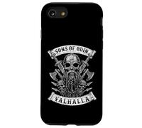Carcasa para iPhone SE (2020) / 7/8 Sons of Odin- Valhalla Vikings Skull Black and White -