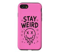 Carcasa para iPhone SE (2020) / 7/8 Stay Weird Creepy Smile Humor gótico Estética Espeluznante