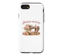Carcasa para iPhone SE (2020) / 7/8 Stitch for The Cure Mujer con cáncer con Cinta Rosa