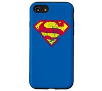 Carcasa para iPhone SE (2020) / 7/8 Superman Classic Yello & Red Logo Distressed