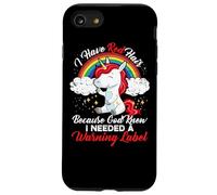 Carcasa para iPhone SE (2020) / 7/8 Tengo el Pelo Rojo Porque Dios sabía Que necesitaba una Etiqueta de Advertencia