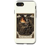 Carcasa para iPhone SE (2020) / 7/8 The Spicy Reader Tarot Card Skeleton Romantasy Amante de los Libros