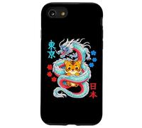 Carcasa para iPhone SE (2020) / 7/8 Tigre de Anime Kawaii Protegido por un dragón japonés