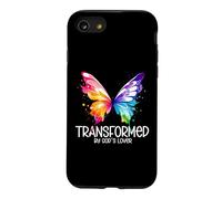 Carcasa para iPhone SE (2020) / 7/8 Transformado por el Amor de Dios Mariposa Cristiana Fe Adoración