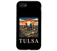 Carcasa para iPhone SE (2020) / 7/8 Tulsa Oklahoma Retro Vintage Horizonte Río Art Deco Monumento