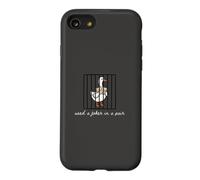 Carcasa para iPhone SE (2020) / 7/8 Usado un Joker En Un Par Mahjong Jugando Mahjong Lovers Goose